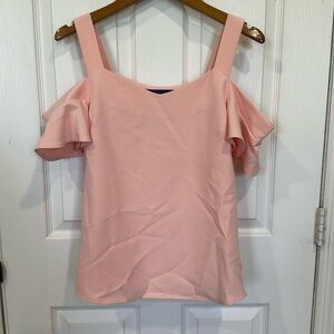 Beautiful pink cold shoulder blouse